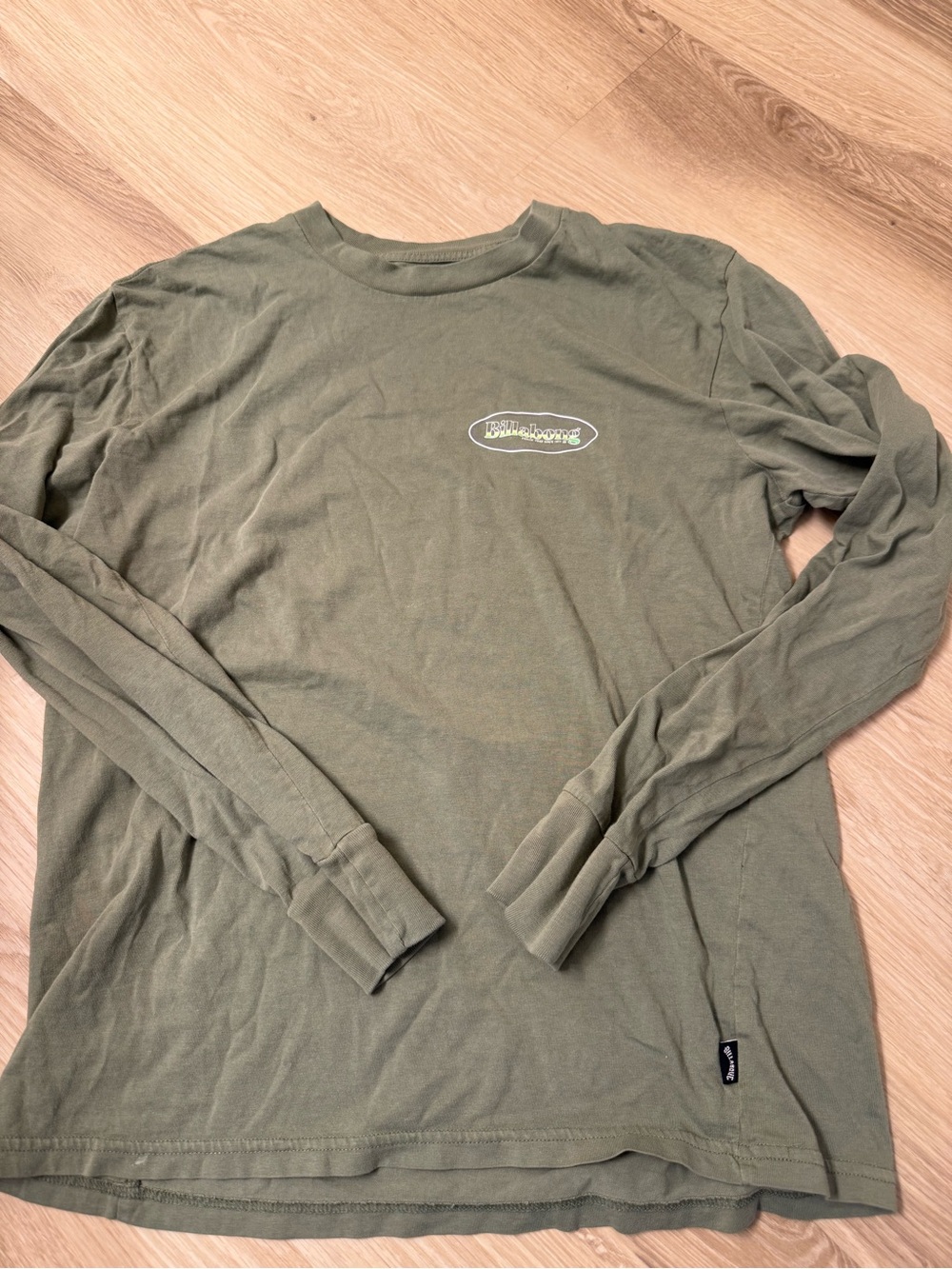 Billabong Olive Long Sleeve Graphic Tee
